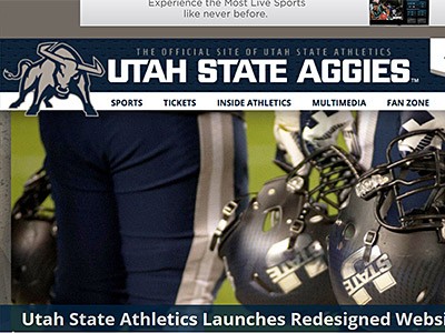 USU Athletics website screenshot