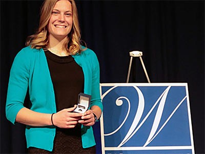 Jodi Williams, 2016 Whitesides Award recipient, Athletics