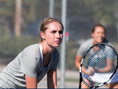Utah State University women's tennis player