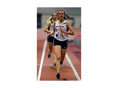a Utah State women's track and field athlete