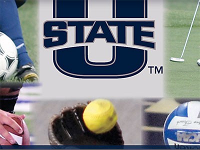 a multi-sport graphic illustration for Utah State University Athletics