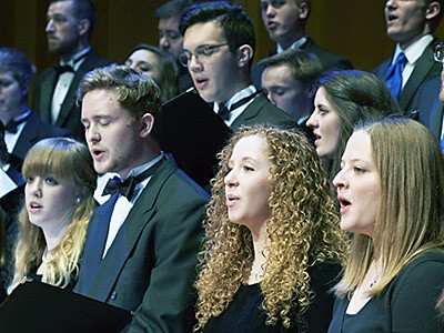 USU choral group in performance