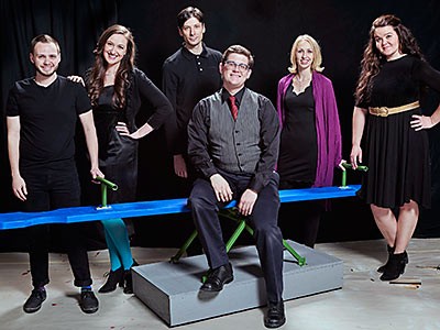 cast members from the USU Opera Theatre production of 'Songs for a New World'
