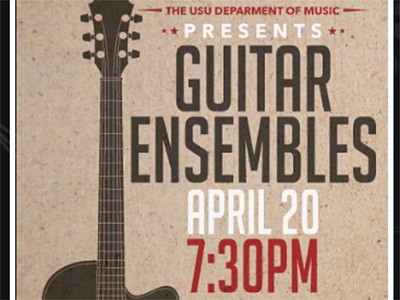 USU guitar ensemble concert graphic