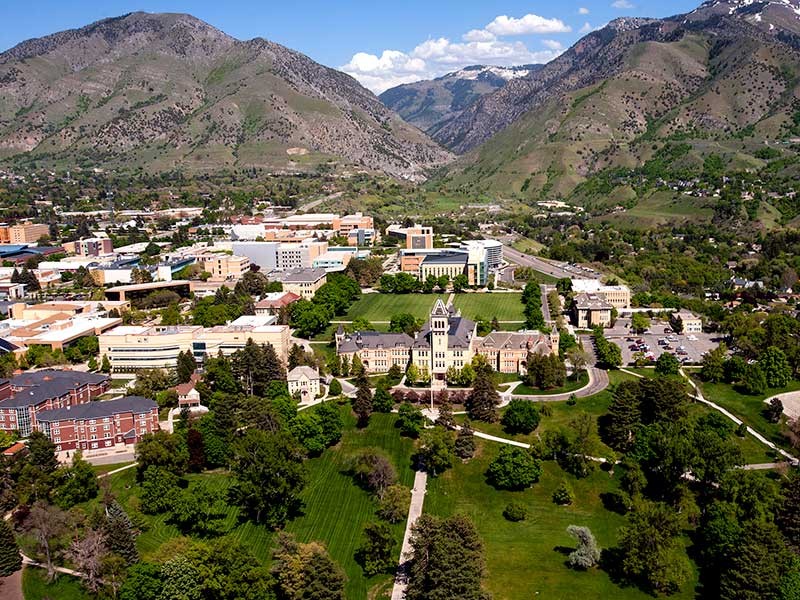 USU campus aerial