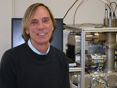 USU chemistry professor Stephen Bialkowski in a lab
