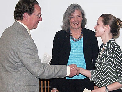 Richard Mueller, Maura Hagan, Elise Griffin at USU College of Science Awards