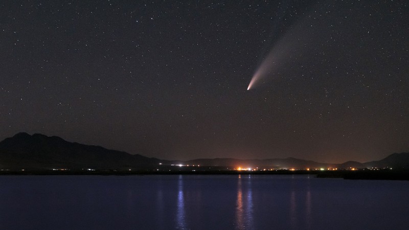 NEOWISE Comet captured by USU Photographer Levi Sim.