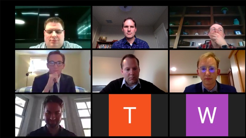 screen shot of virtual Case Competition