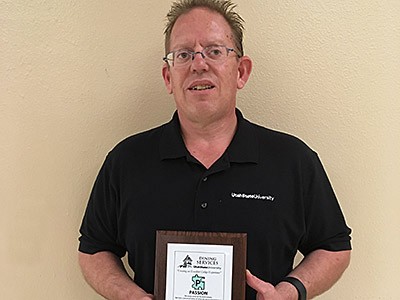USU Dininig Services, October Employee of the Month Scotty Stary