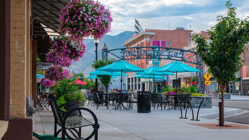 Center Street in Logan's downtown historic district.
