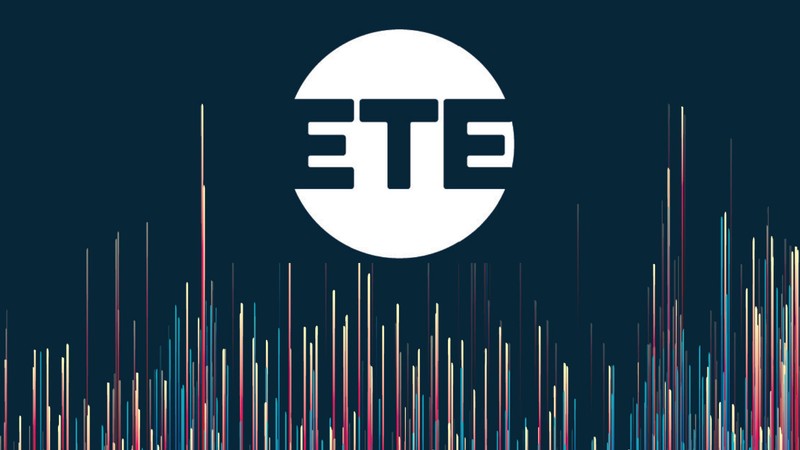 ETE words with graphics elements.