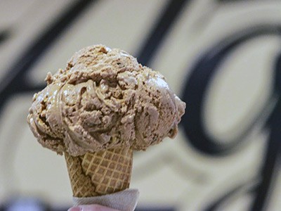 an ice cream cone