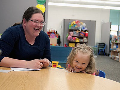 USU ASSERT program participant and a prospective teacher