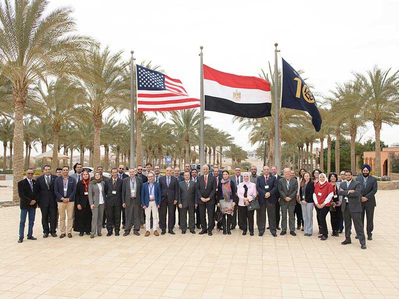 USU professors with Egyptian delegation
