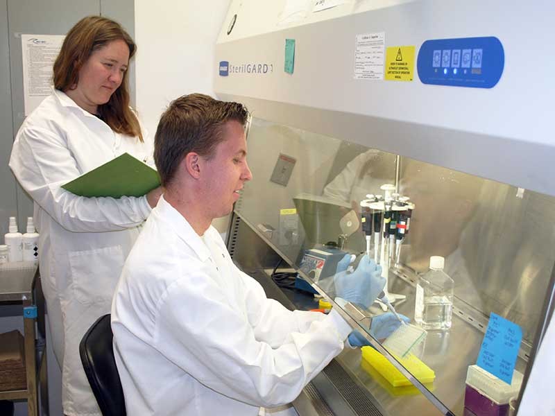 Scientists in research lab