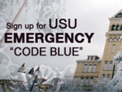 graphic illustration for USU Emergency Code Blue