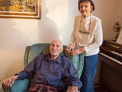USU Scholarship donors John 'Burt' Millard and Alma Millard
