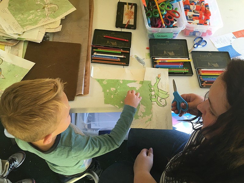 a child drawing