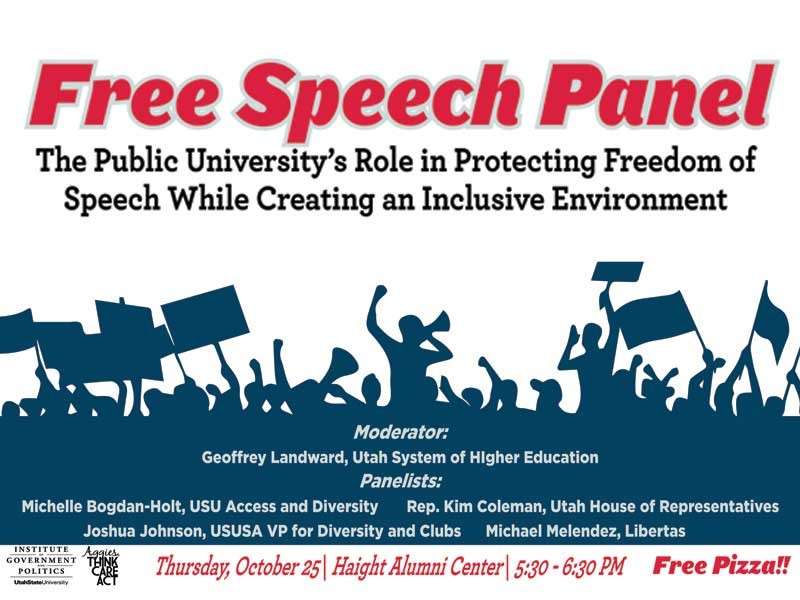 free speech panel poster