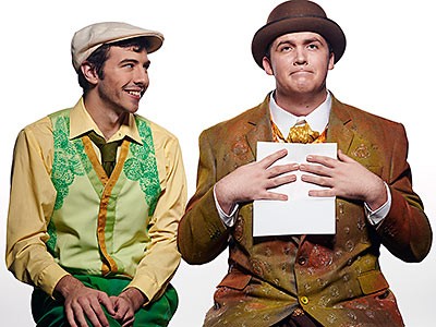 Frog and Toad from USU's stage production of A Year With Frog and Toad