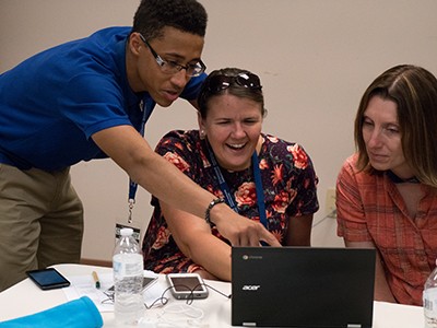 students learning in a classroom