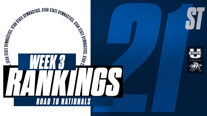 Poster with words: Week 3 Rankings, Road to Nationals, 21st.