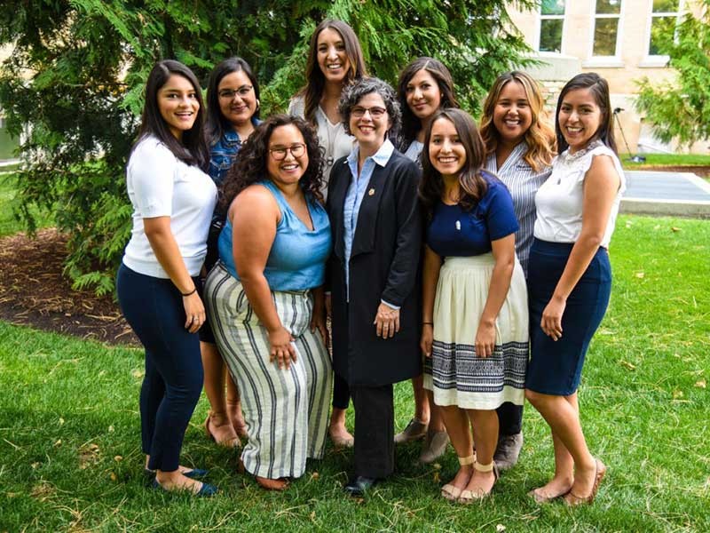 The nine Hispanic female leaders of USU