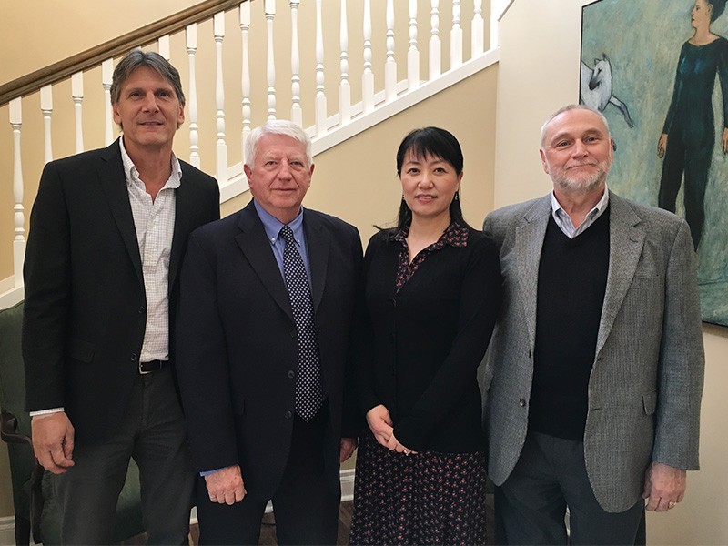 John Cockett, Dean Adams, Rose Hu and Larry Smith