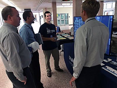 USU's Anthony Hildebrandt rom Information Technology with colleagues
