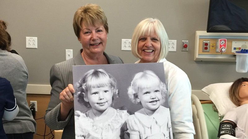 USU nursing coordinator Inella Bastian (right) and her sister Ann pose for a photograph.