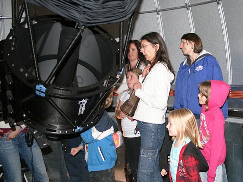 Visitors at USU Observatory