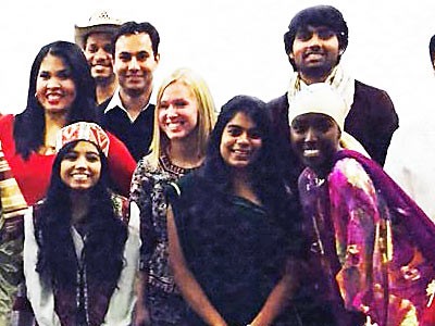 students from USU's Mr. and Miss International competition