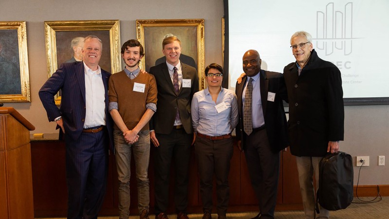 Team CCSQ at the Utah Real Estate Challenge final presentation.