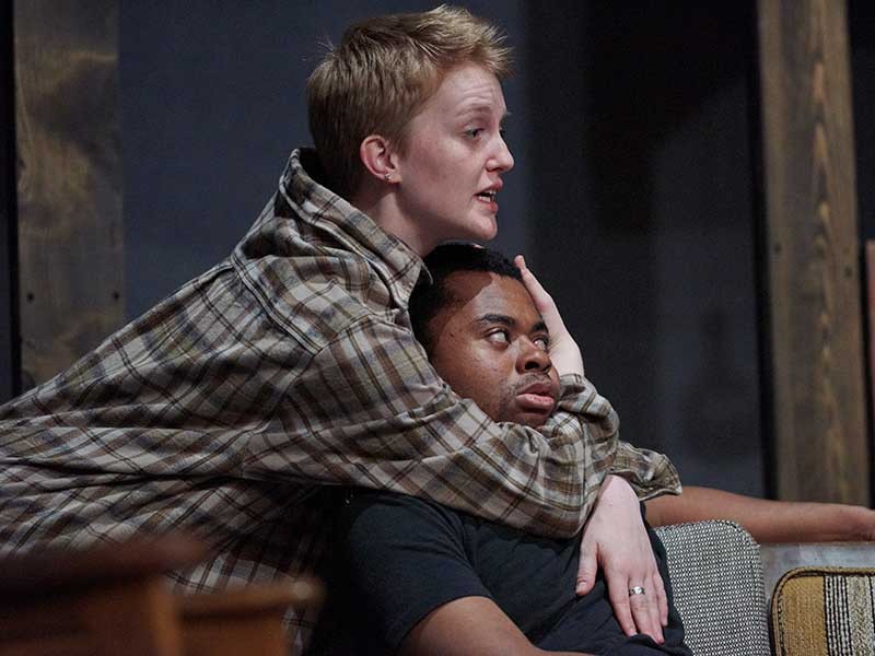 USU actors Molle Barse (Beth) and Alex Smith (Frankie)