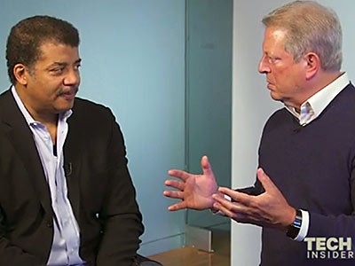 Star Talk Radio host Neil deGrasse Tyson and Al Gore