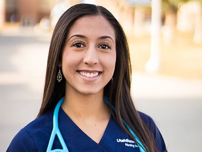 Mireya Molinar, a nursing student attending at USU Eastern-Price.
