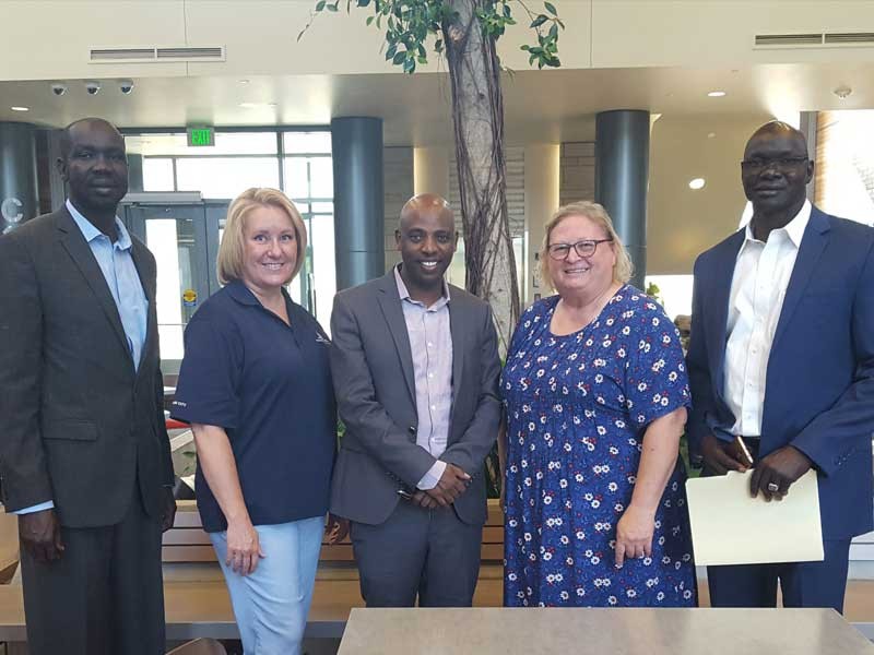 Moges Girma and colleagues visit USU Brigham City Campus