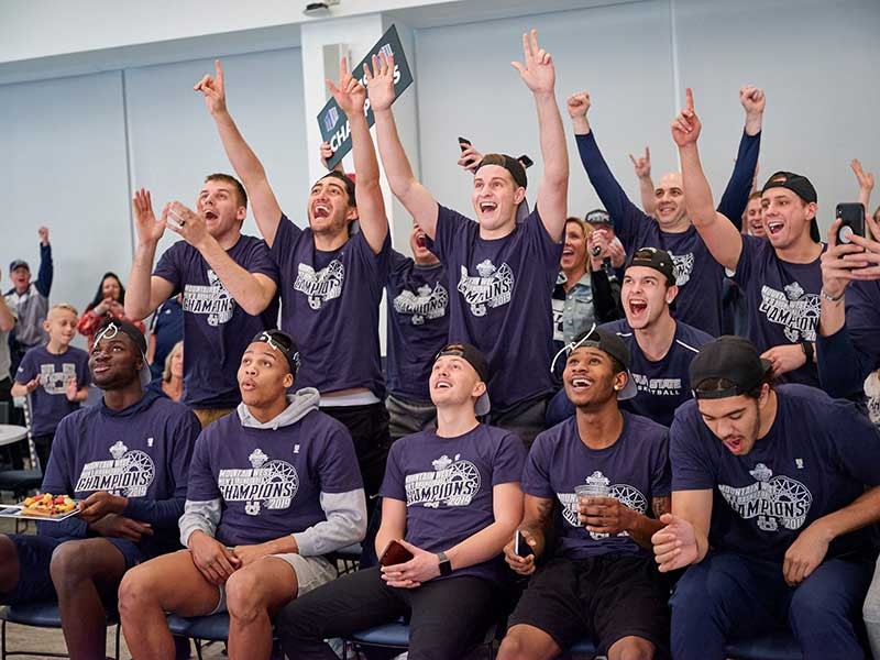 USU Aggies celebrating NCAA announcement