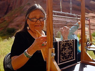Navajo weaver Barbara Teller Ornelas