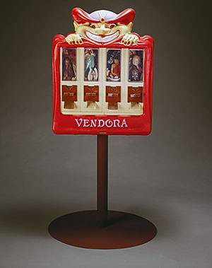 Artwork from USU museum Kitsch exhibit, 'Vendora' by Frank McEntire