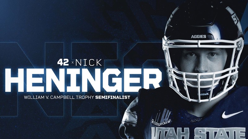 Utah State grad senior defensive end Nick Heninger.