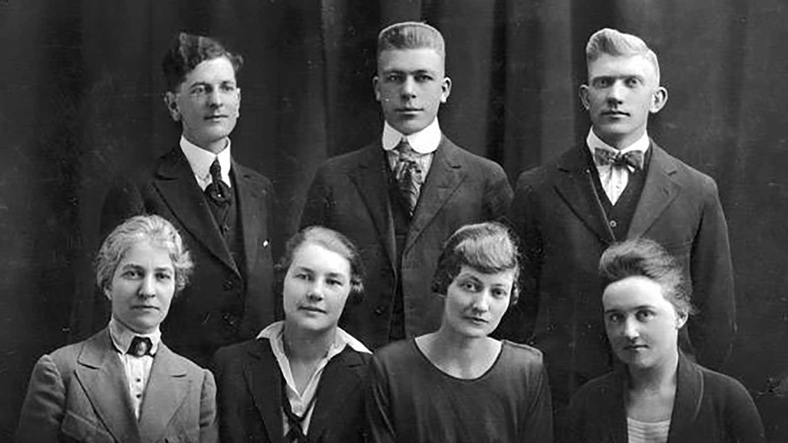 Members of UAC's Periwig Club, 1919.