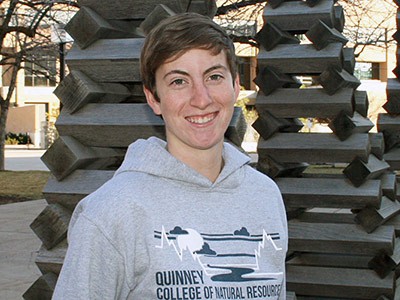 Morgan Hughes, Quinney College of Natural Resources' 2015 valedictorian