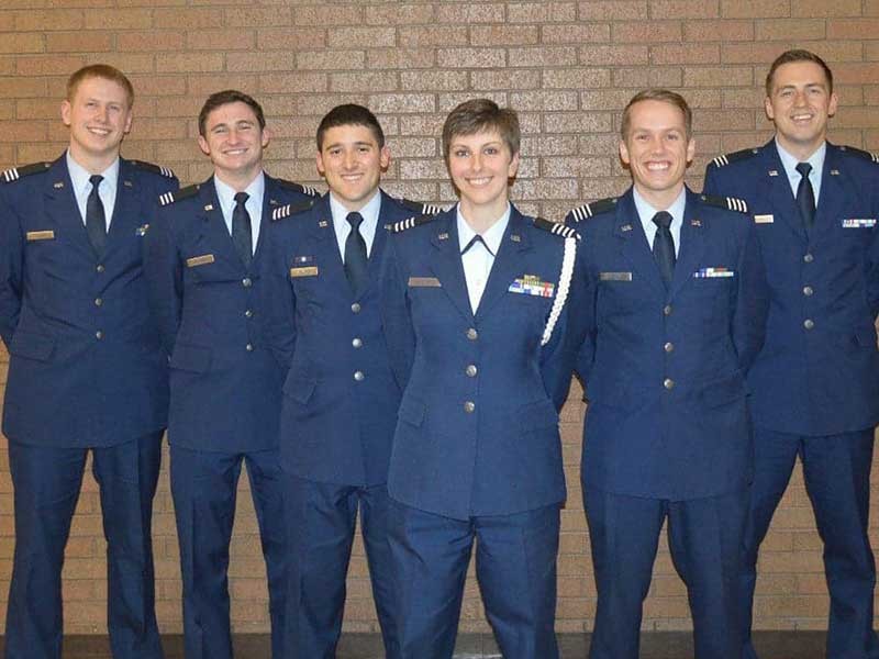 USU AFROTC Detachment 860’s spring 2018 cadet wing staff
