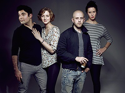 The cast members from USU's production of 'Reasons to be Pretty'