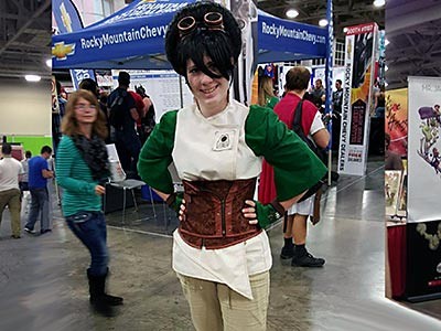 USU undergrad physics teaching major Kaydee Stratford in costume at the Salt Lake City Comic Con