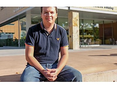 a student representing USU's ag communication program