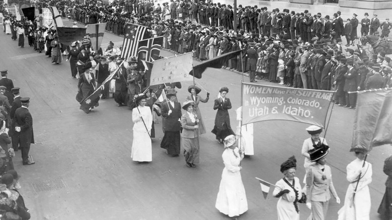 Historic image of 1913 Women’s Suffrage Parade