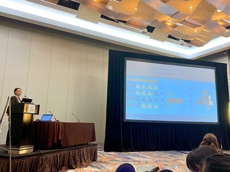 USU graduate student Sumira Phatak presents at conference.